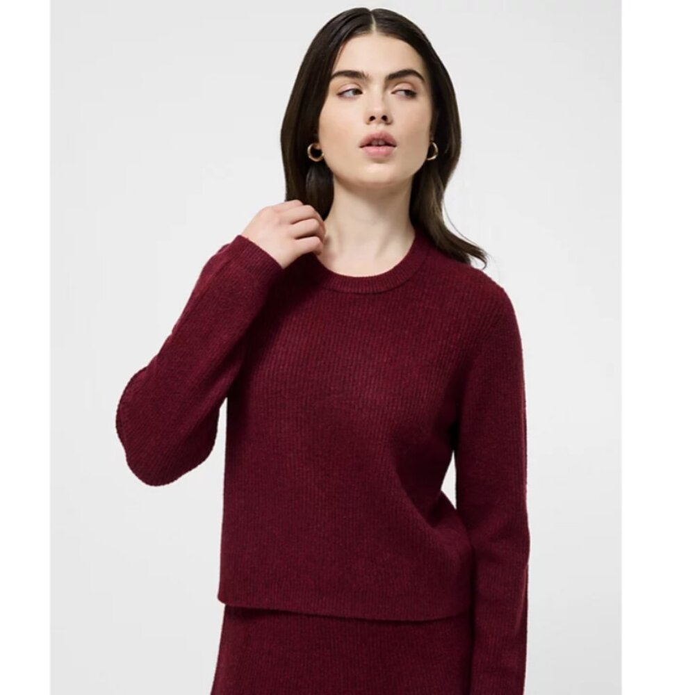 French Connection Classic Long Sleeve Sweater Women's Medium Cozy Academic Knit
